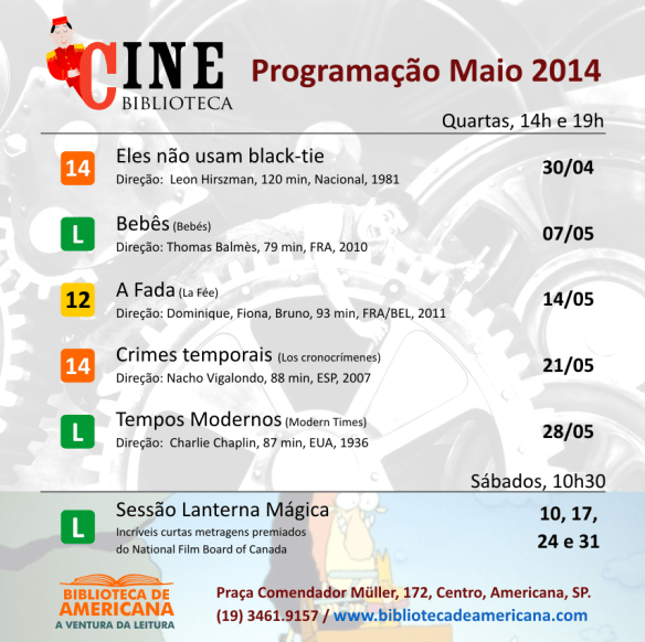Cine Biblioteca - 2014 - Maio pronta