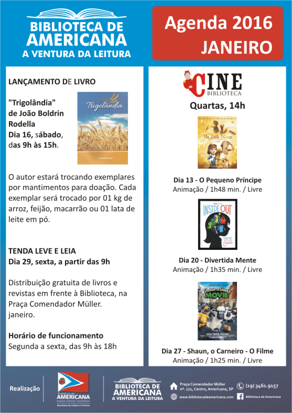 Agenda 2016 - 01 - Janeiro.