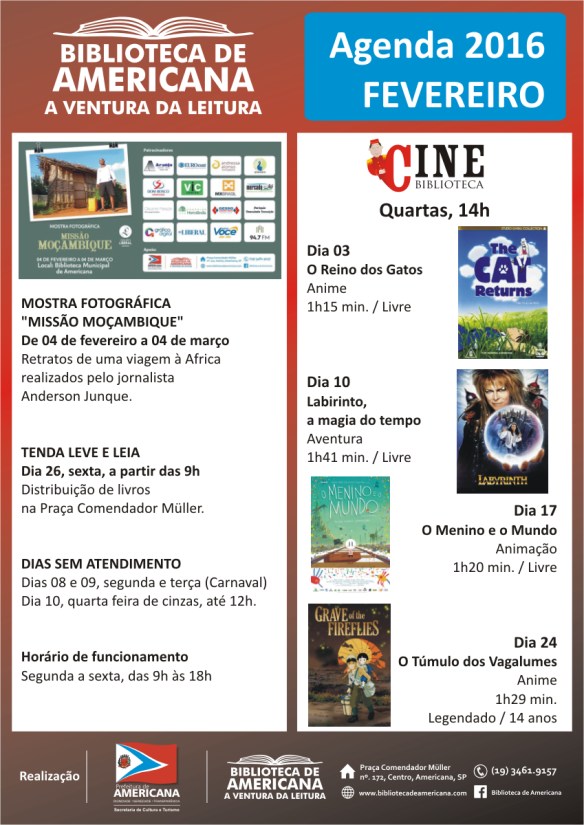 Agenda 2016 - 02 - Fevereiro.