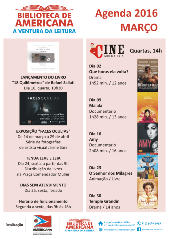 Agenda 2016 - 03 - Março.