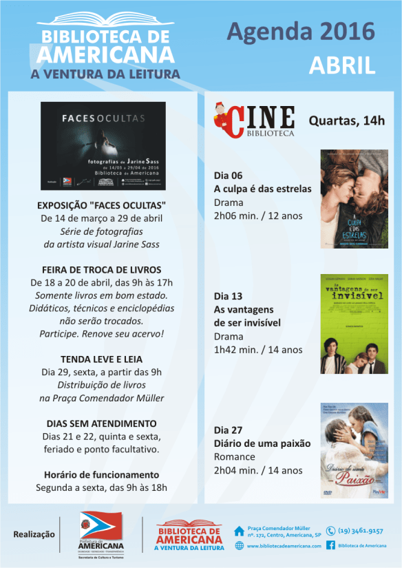 Agenda 2016 - Abril