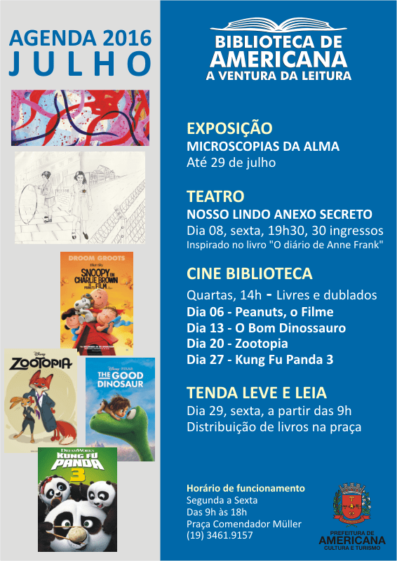 Agenda 2016 Julho.