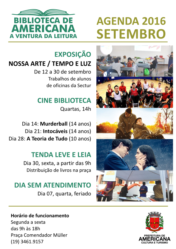 Agenda 2016 SETEMBRO.